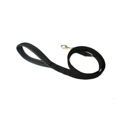 76" Short Close Control Dog Leads With Padded Handle In Various Colours 25mm Webbing