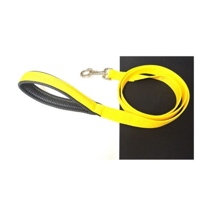 76" Short Close Control Dog Leads With Padded Handle In Various Colours 25mm Webbing