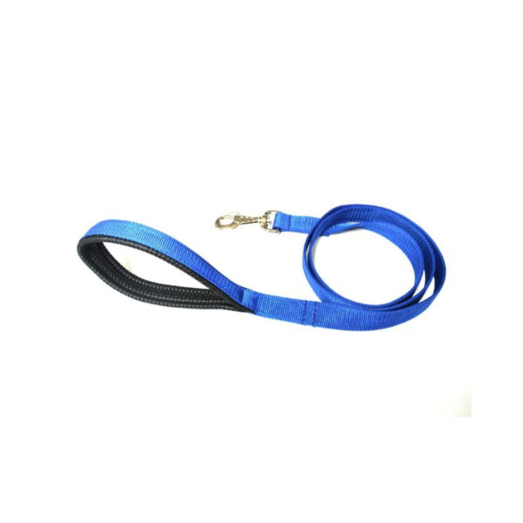 76" Short Close Control Dog Leads With Padded Handle In Various Colours 25mm Webbing