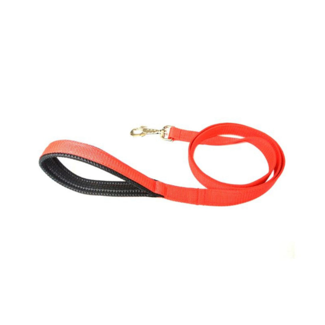 76" Short Close Control Dog Leads With Padded Handle In Various Colours 25mm Webbing