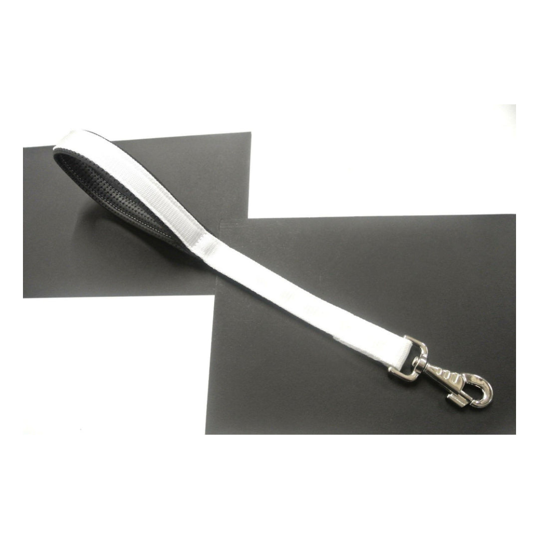 20" Short Close Control Dog Lead With Padded Handle In Various Colours 25mm Webbing