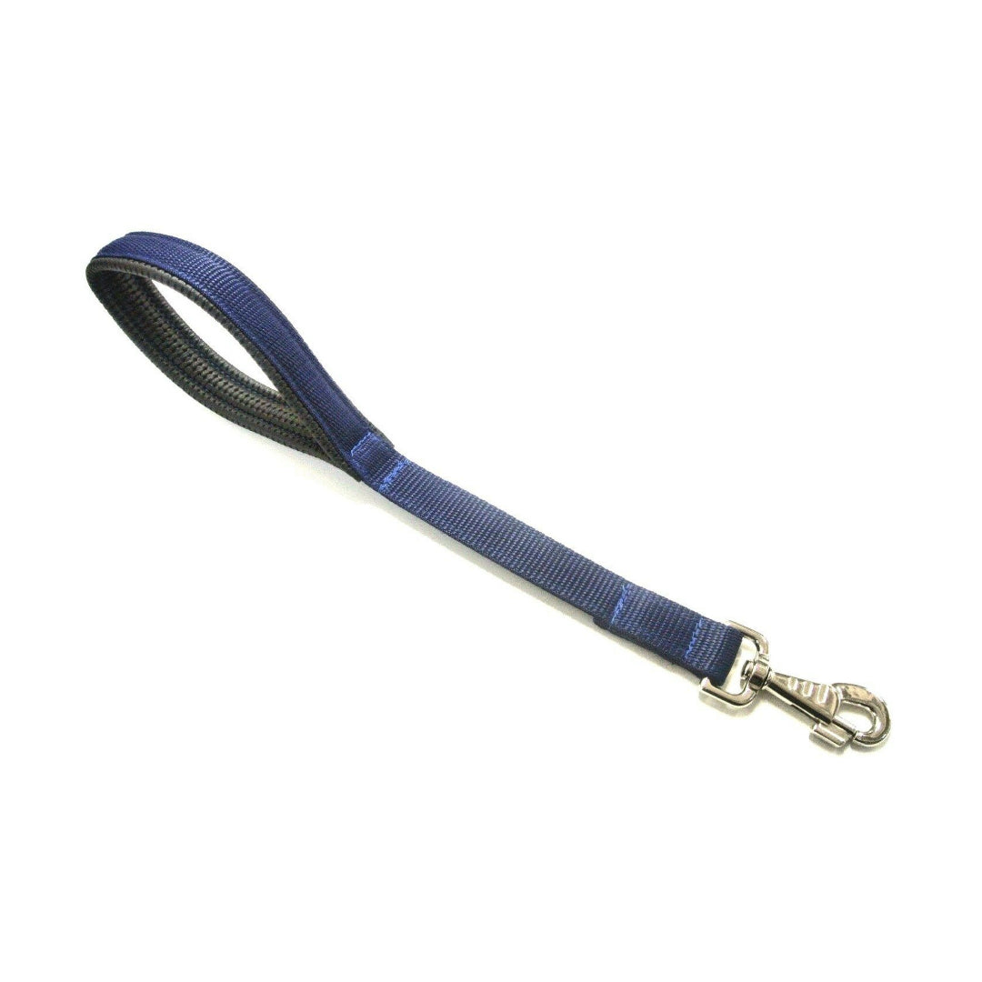 20" Short Close Control Dog Lead With Padded Handle In Various Colours 25mm Webbing