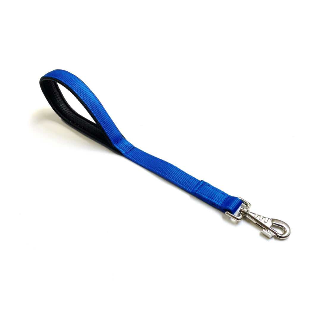 20" Short Close Control Dog Lead With Padded Handle In Various Colours 25mm Webbing
