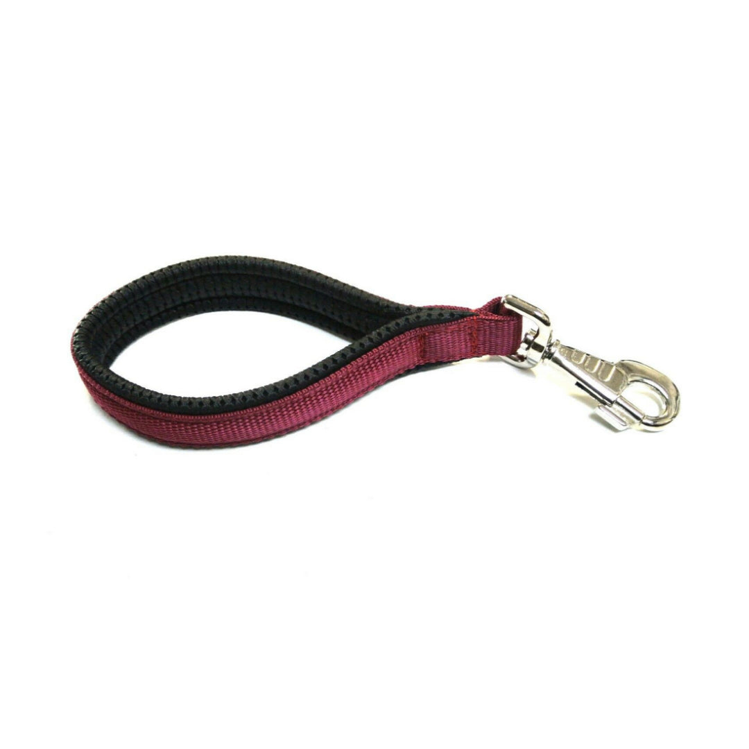 13" Short Close Control Dog Lead With Padded Handle In Various Colours 25mm Webbing