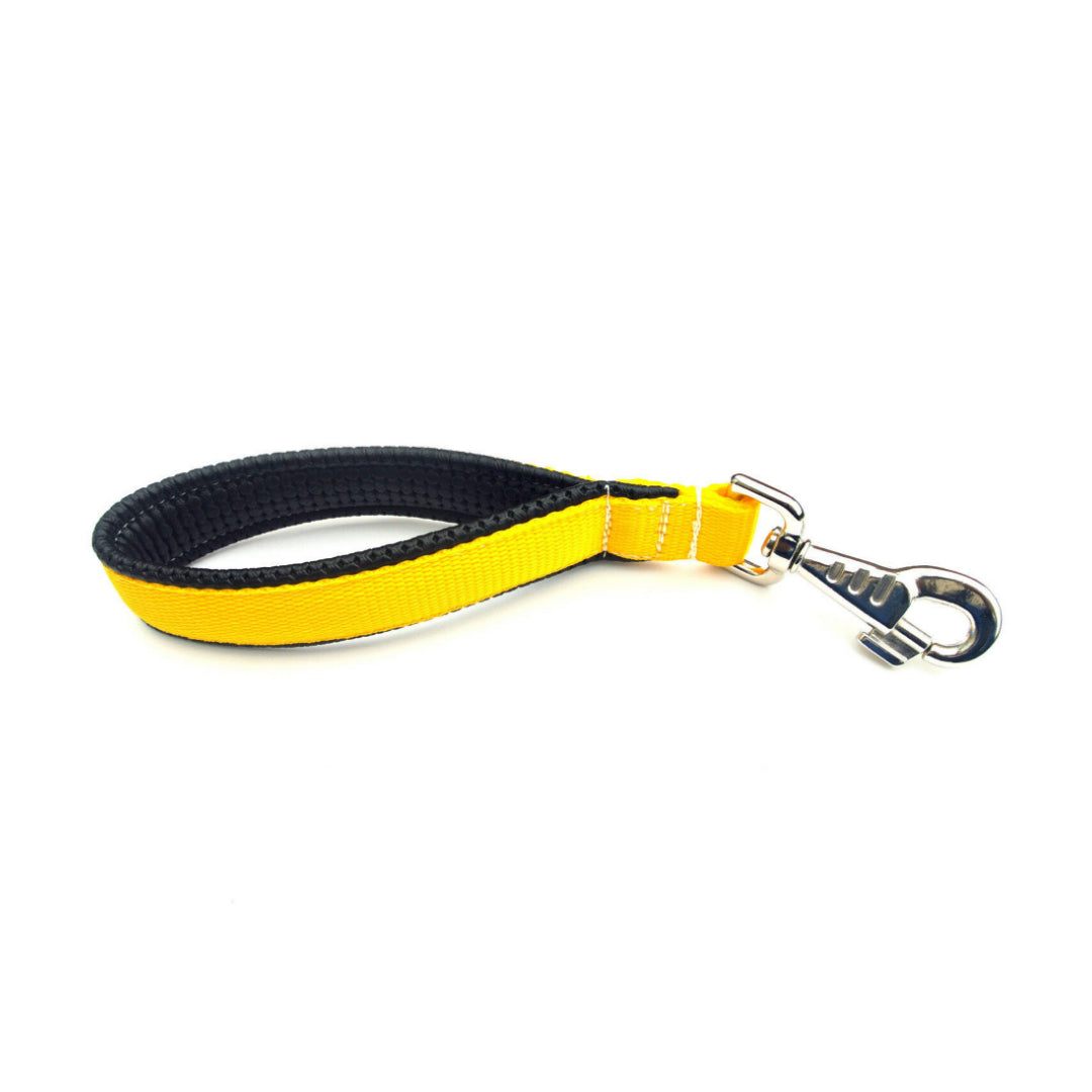 13" Short Close Control Dog Lead With Padded Handle In Various Colours 25mm Webbing