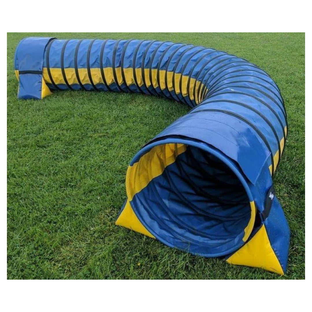Dog Agility Training Tunnel Sandbags Adjustable 60cm - 80cm Diameter For Indoor And Outdoor UV PVC In Various Colours 300mm Material Width