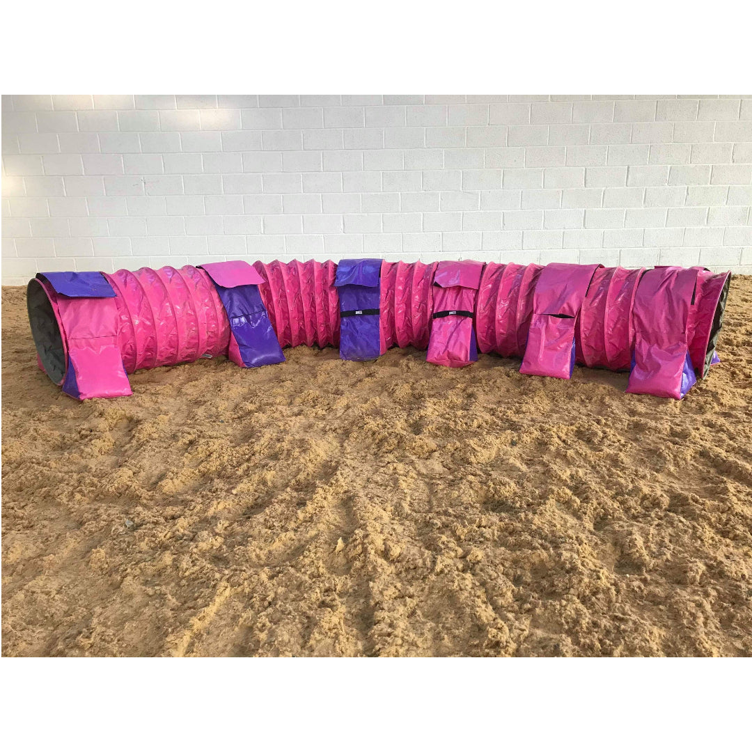 Dog Agility Training Tunnel Sandbags Adjustable 60cm - 80cm Diameter For Indoor And Outdoor UV PVC In Various Colours 300mm Material Width