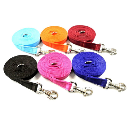 5ft 1.5m Large Dog Training Lead Horse Lunge Line 25mm Cushion Webbing In Various Colours