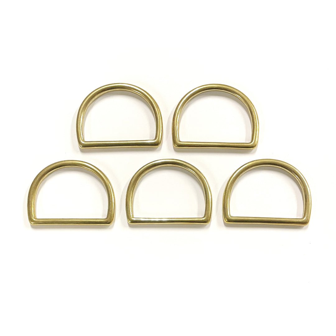 Solid Brass D-Rings 50mm Dog Leads Collars Horse Leather Crafts