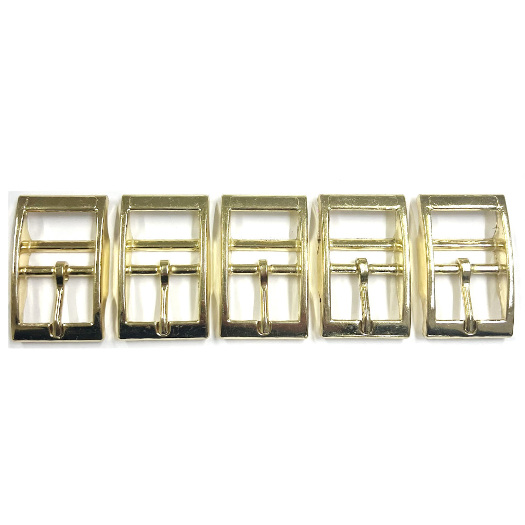 Caveson Buckles Brass Plated Square Ended 16mm 20mm 25mm Dog Collars Webbing Straps Belts