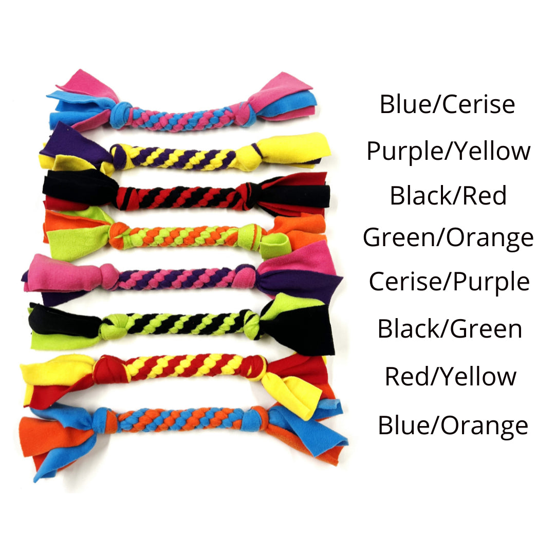 Dog Tug Toys Handmade Strong Fleece Tug Toys For Small Medium Large Dogs