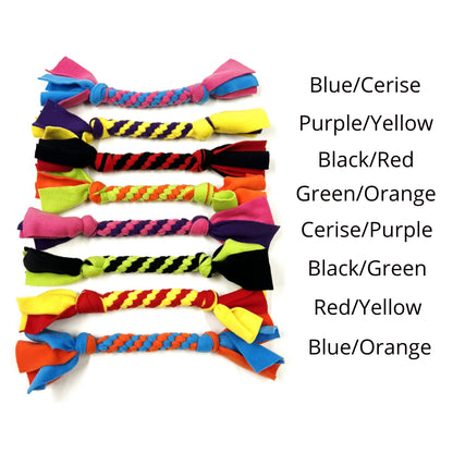 Dog Tug Toys Handmade Strong Fleece Tug Toys For Small Medium Large Dogs
