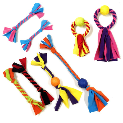 Dog Tug Toys Handmade Strong Fleece Tug Toys For Small Medium Large Dogs
