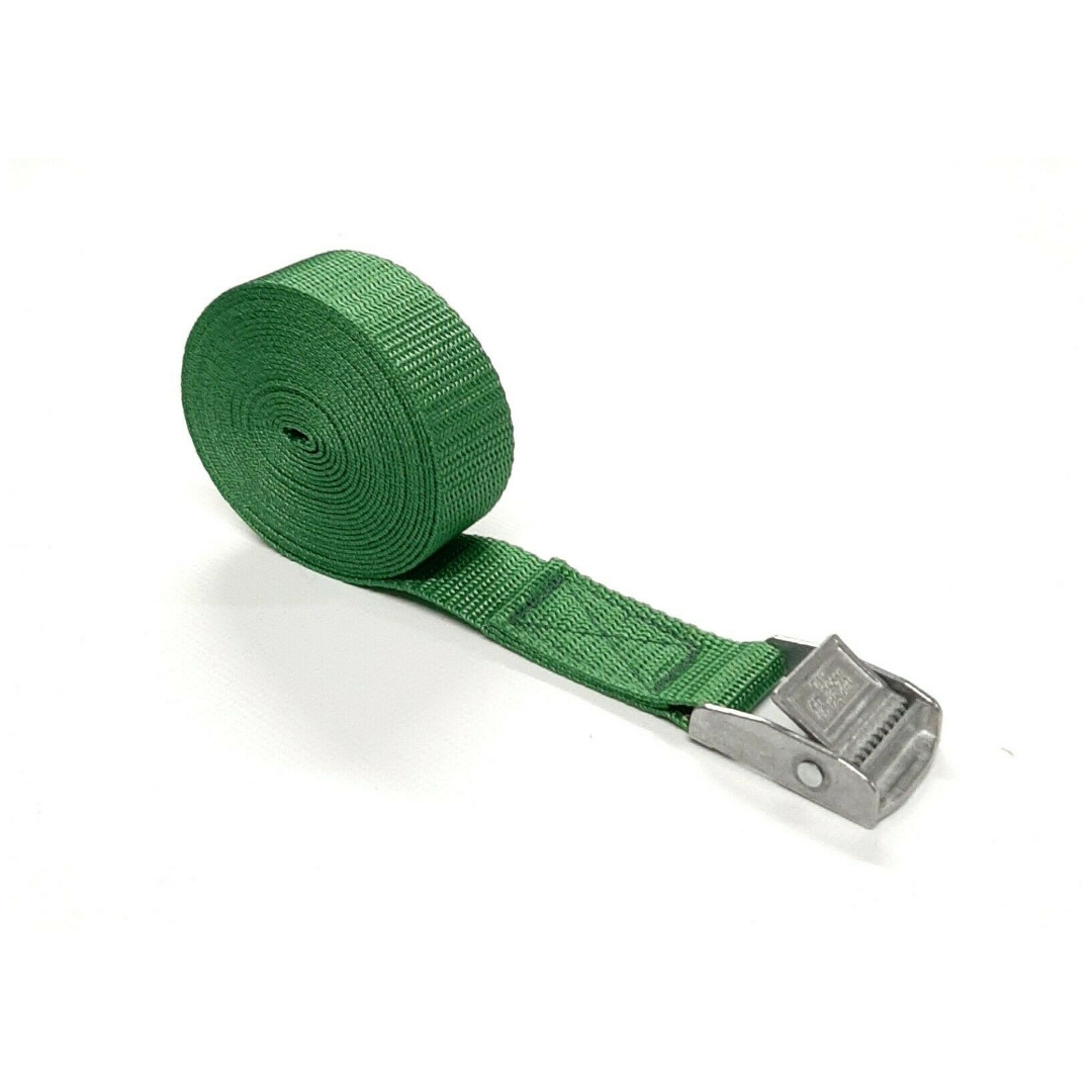Metal Cam Buckle Tie Down Straps 25mm Webbing 1m - 5m Securing Luggage Trailer UK Made