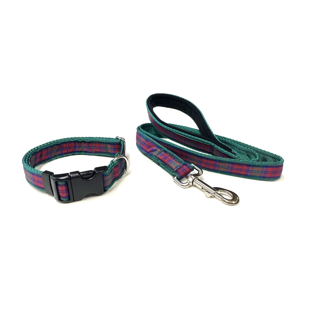 Tartan Dog Collar 25mm Wide Adjustable Comfortable Collar Small Medium Large 17 Designs