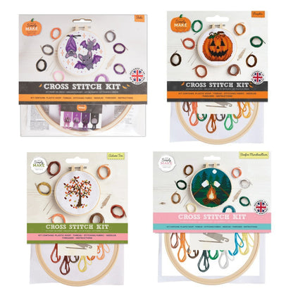 Autumn Halloween Cross Stitch Kit Sewing Craft 13 Designs Docrafts Simply Make