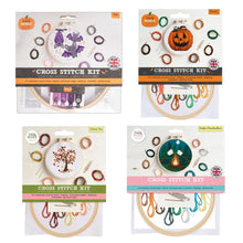 Load image into Gallery viewer, Autumn Halloween Cross Stitch Kit Sewing Craft 13 Designs Docrafts Simply Make