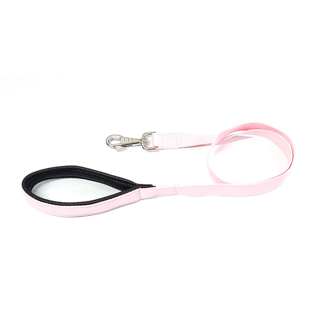 Short Dog Lead Padded Handle 45" 76" Leash Strong 25mm H/D Webbing 21 Colours