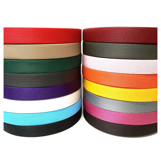 38/40mm Heavy Duty Polypropylene Webbing 550kg In 19 Colours 2m 5m 10m 25m 50m For Bags Straps Handles