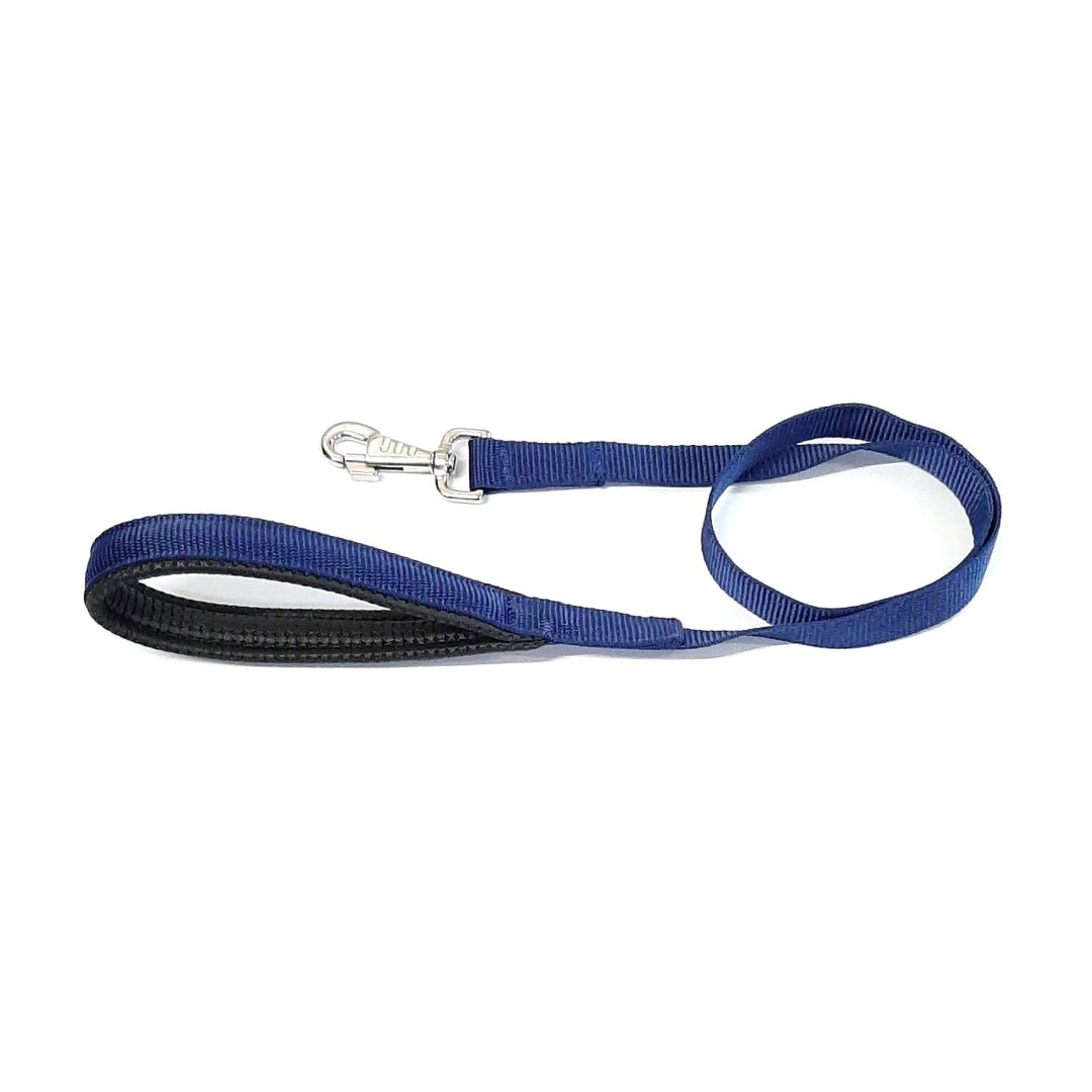 Short Dog Lead Padded Handle 45" 76" Leash Strong 25mm H/D Webbing 21 Colours
