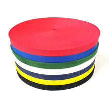 Load image into Gallery viewer, 25mm Polypropylene Webbing In Various Colours For Dog Leads Bags Straps Handles 1m - 100m