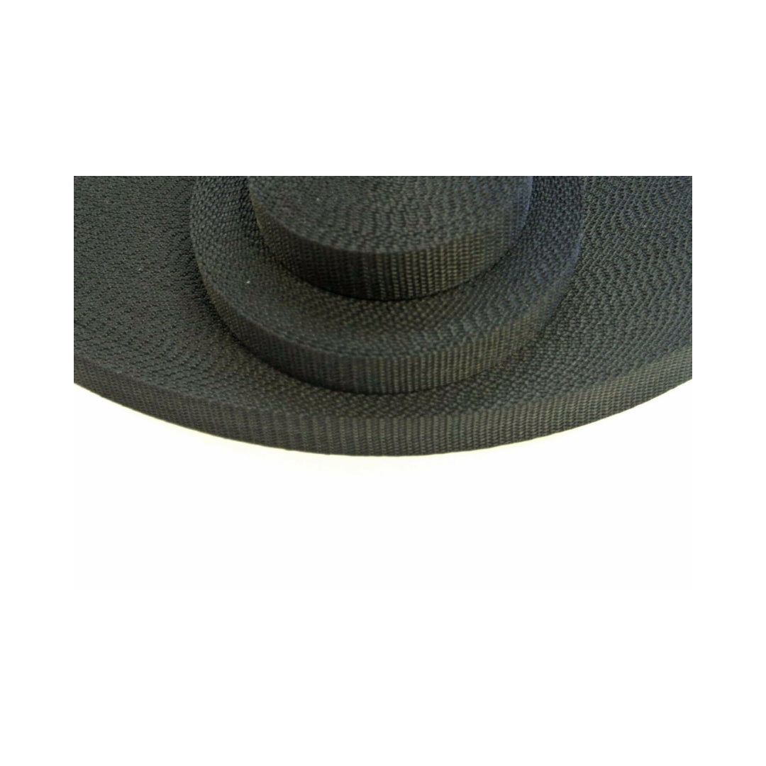 20mm Lightweight Black Webbing For Bags Straps Crafts In Various Lengths