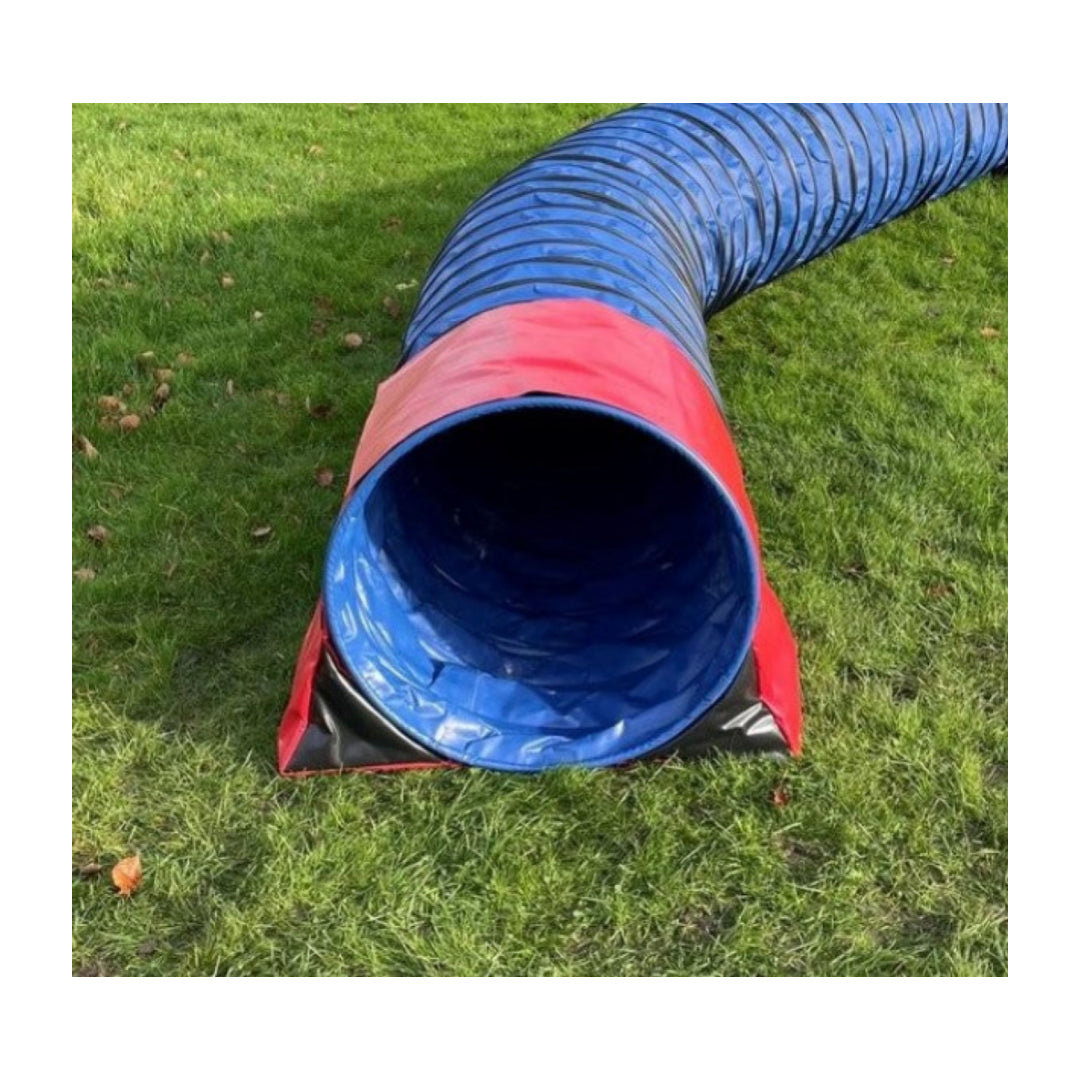 Dog Agility Training Tunnel Sandbags Adjustable 60cm - 80cm Diameter For Indoor And Outdoor UV PVC In Various Colours 490mm Material Width