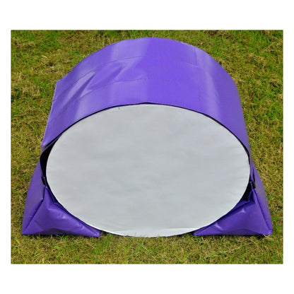 Dog Agility Training Tunnel Sandbags Adjustable 60cm - 80cm Diameter For Indoor And Outdoor UV PVC In Various Colours 490mm Material Width