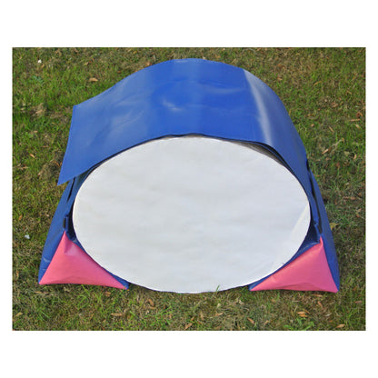 Dog Agility Training Tunnel Sandbags Adjustable 60cm - 80cm Diameter For Indoor And Outdoor UV PVC In Various Colours 490mm Material Width