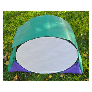 Dog Agility Training Tunnel Sandbags Adjustable 60cm - 80cm Diameter For Indoor And Outdoor UV PVC In Various Colours 490mm Material Width