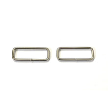 Load image into Gallery viewer, Welded Wire Rectangle Loops Steel Nickel Plated 16mm 20mm 25mm 32mm 38mm 50mm