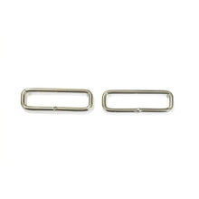 Load image into Gallery viewer, Welded Wire Rectangle Loops Steel Nickel Plated 16mm 20mm 25mm 32mm 38mm 50mm