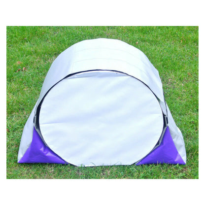 Dog Agility Training Tunnel Sandbags Adjustable 60cm - 80cm Diameter For Indoor And Outdoor UV PVC In Various Colours 490mm Material Width