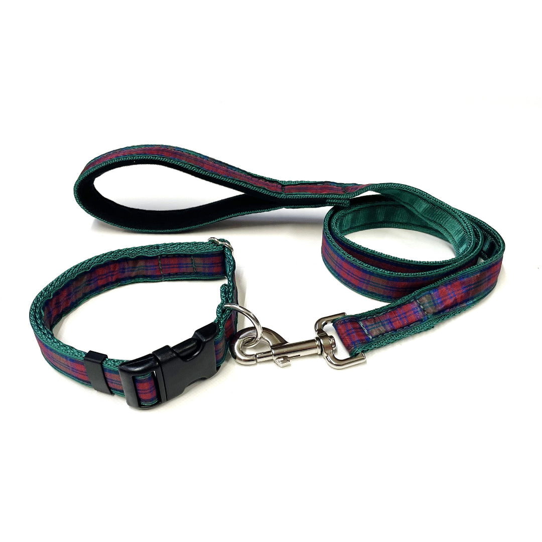 Tartan Dog Collar 25mm Wide Adjustable Comfortable Collar Small Medium Large 17 Designs