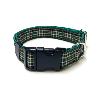 Tartan Dog Collar 25mm Wide Adjustable Comfortable Collar Small Medium Large 17 Designs
