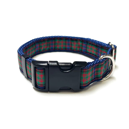 Tartan Dog Collar 25mm Wide Adjustable Comfortable Collar Small Medium Large 17 Designs