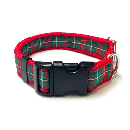 Tartan Dog Collar 25mm Wide Adjustable Comfortable Collar Small Medium Large 17 Designs