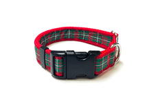 Load image into Gallery viewer, Tartan Dog Collar 25mm Wide Adjustable Comfortable Collar Small Medium Large 17 Designs