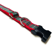 Load image into Gallery viewer, Tartan Dog Collar 25mm Wide Adjustable Comfortable Collar Small Medium Large 17 Designs