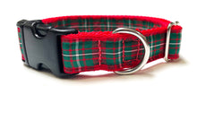 Load image into Gallery viewer, Tartan Dog Collar 25mm Wide Adjustable Comfortable Collar Small Medium Large 17 Designs