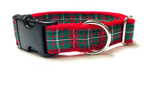 Tartan Dog Collar 25mm Wide Adjustable Comfortable Collar Small Medium Large 17 Designs