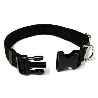 Adjustable Dog Collars 25mm Cushion Webbing In Various Colours And Sizes Small Medium Large