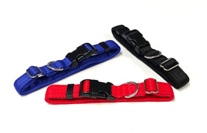 Adjustable Dog Collars 25mm Cushion Webbing In Various Colours And Sizes Small Medium Large