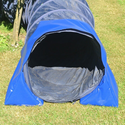 Dog Agility Tunnel Sandbags 60cm Diameter Non Adjustable All In One With Handles For Indoor And Outdoor UV PVC In Various Colours 300mm Material Width