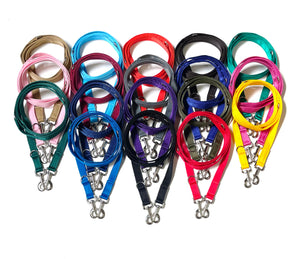 Police Style Dog Training Leads Double Ended Obedience Leash Multi-Functional 25mm Cushion Webbing