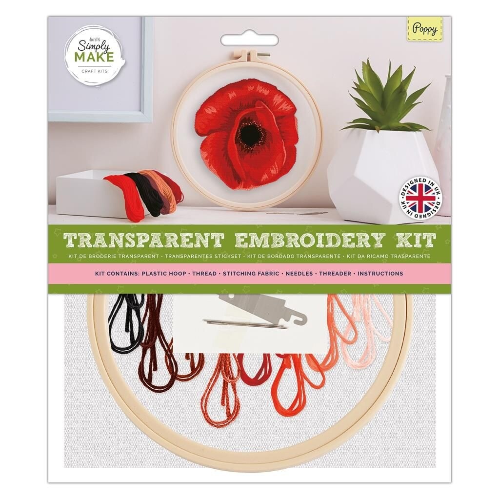 Embroidery Kit Crafts Cross Stitch Sewing Hobby Handmade Simply Make 10 Designs