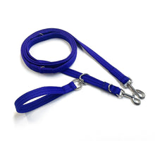 Load image into Gallery viewer, Double Ended Dog Lead With Sliding Swivel Handle Set In 20mm Air Webbing