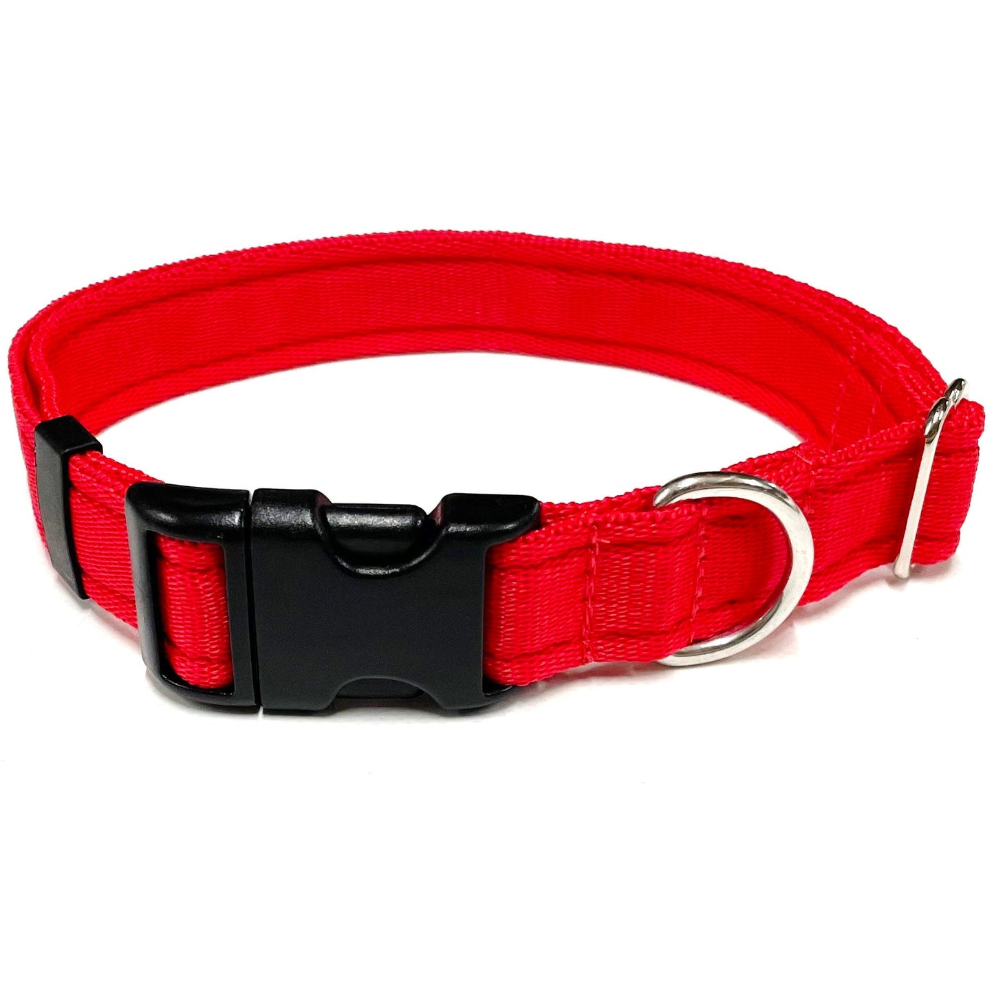 Adjustable Dog Collars 25mm Cushion Webbing In Various Colours And Sizes Small Medium Large