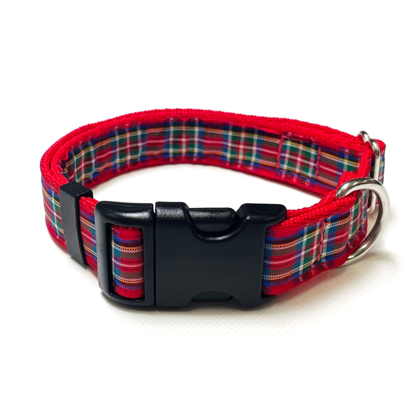 Tartan Dog Collar 25mm Wide Adjustable Comfortable Collar Small Medium Large 17 Designs