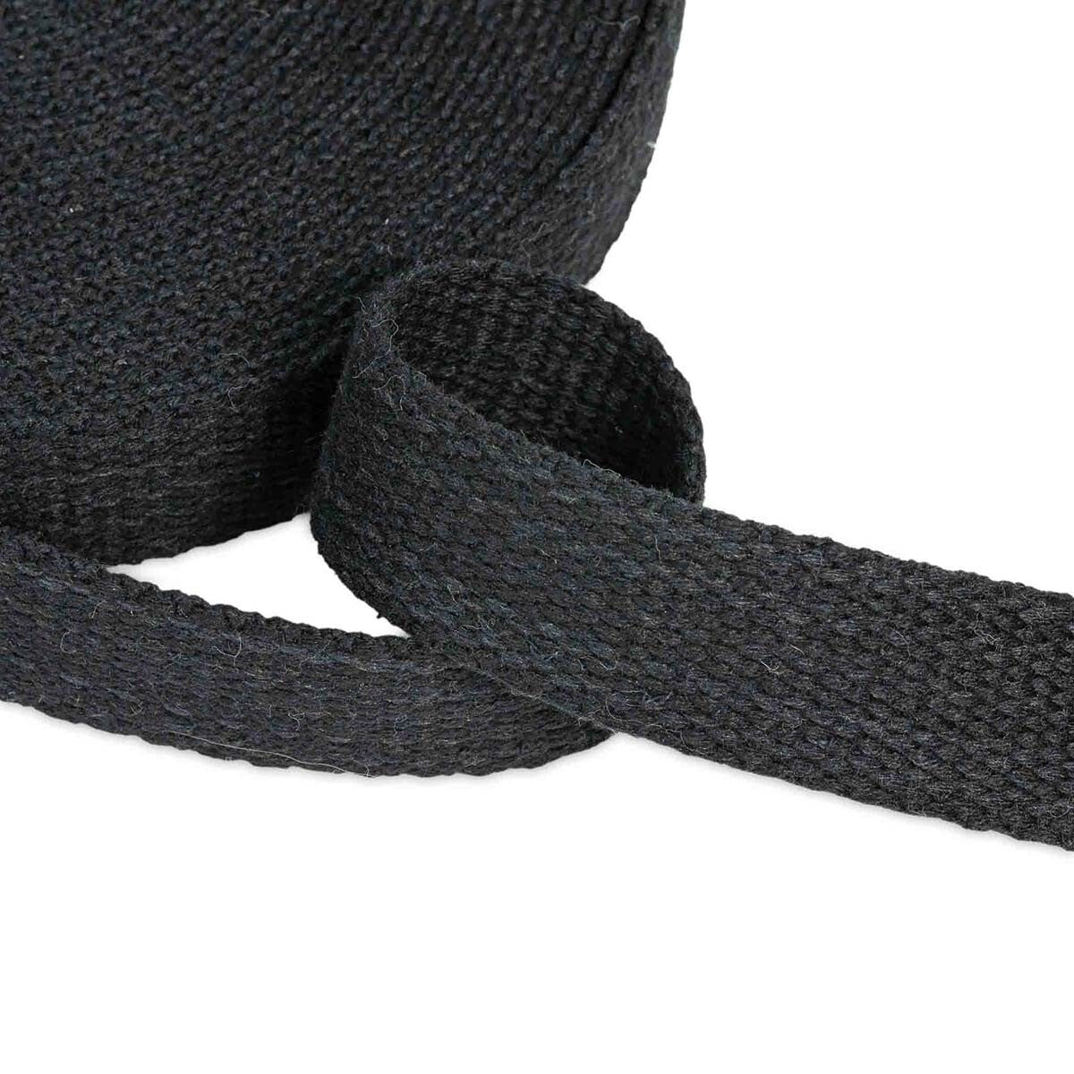 25mm Heavy Duty Cotton Webbing 100% Cotton 1 Inch Wide Sewing Bag Straps Tapes